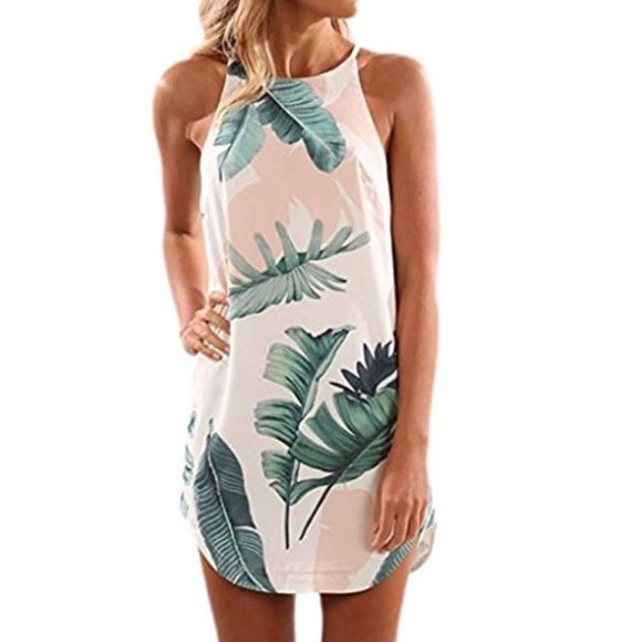 Summer Botanical Printed Dress - Picture 3 of 6